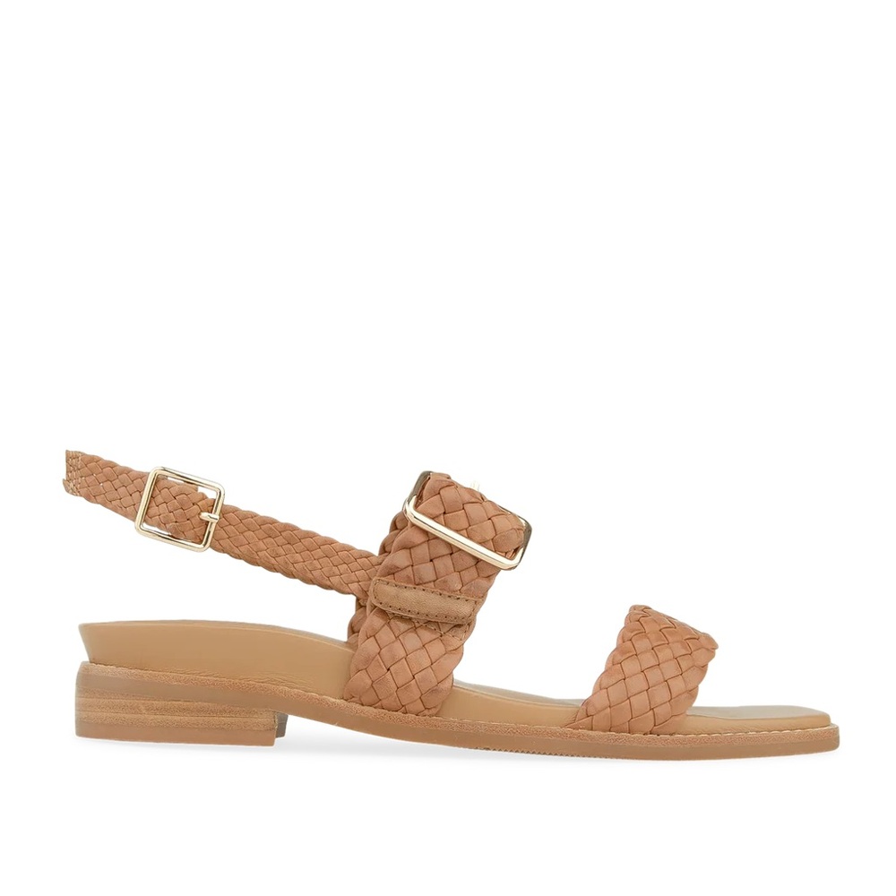 Bared Footwear Bristlefront Tan Leather Flat Sandal
